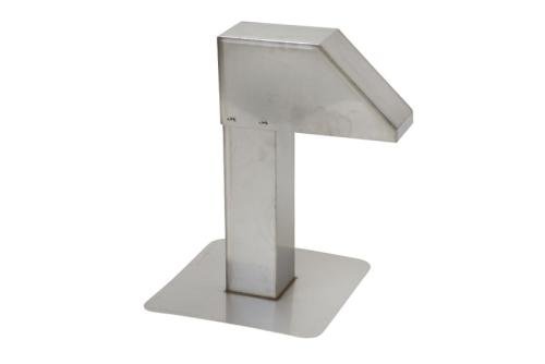 ALX-7326-000 | PASSAGE TOITURE INOX 125X125MM- 1 SORTIE INOX 1.5MM