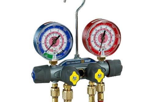 YJT-0010-000 | MANIFOLD TITAN 4-KLEPS VOOR KOELGASSEN R410A / R32
