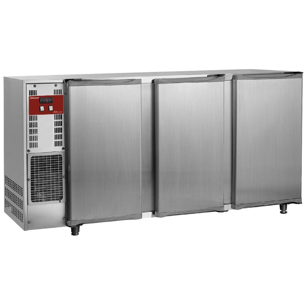 TAVX/3-R2 | Refroidisseur de bouteilles, acier inox, 3 portes,  579 litres