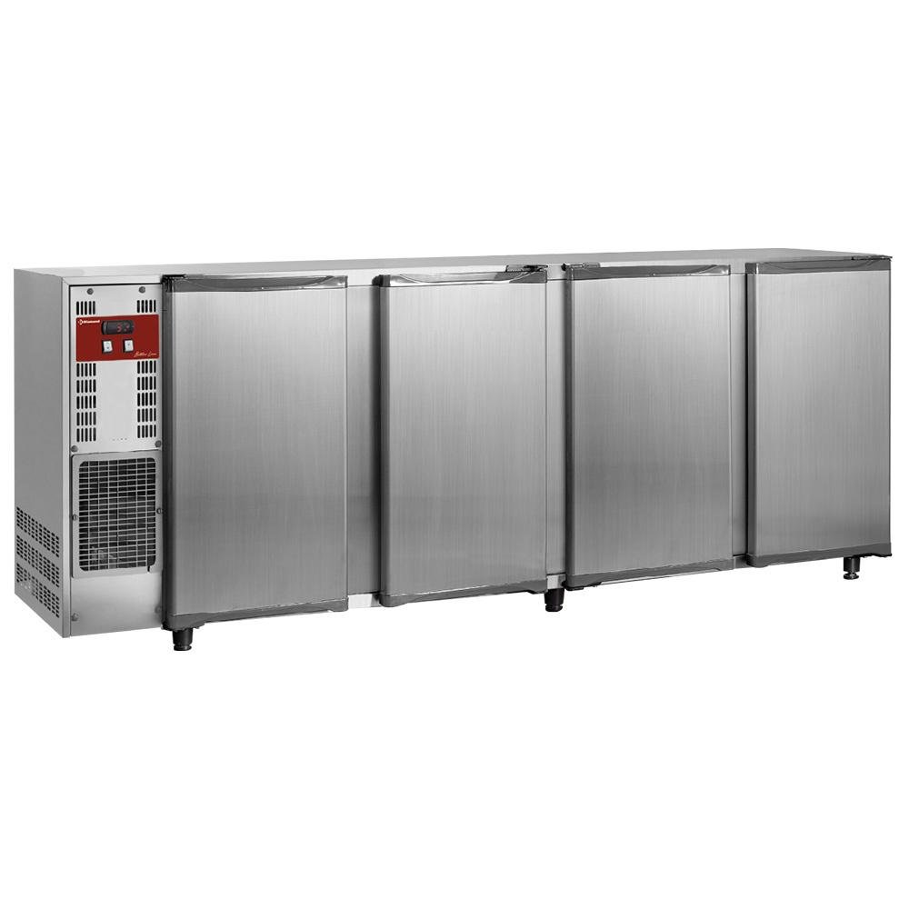TAVX/4-R2 | Flessenkoeler, roestvrij staal, 4 deuren, 783 liter
