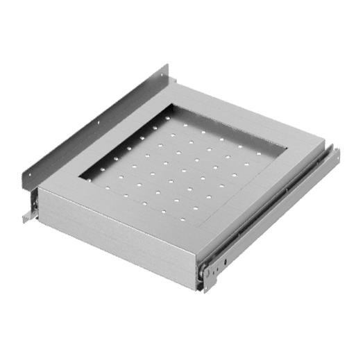 K-PF/E | Etagère de fond inox extractible sur guides pour compartiment avec porte