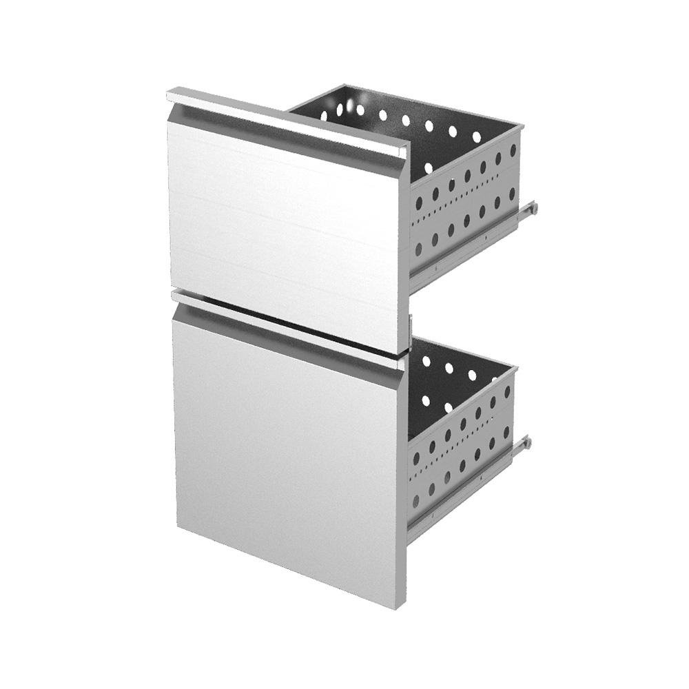 K-T25/35 | Kit bloc tiroirs (2/5+3/5) inox x KBR…