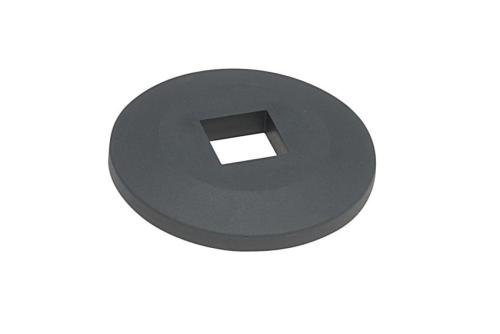 STB-1021-050 | RONDE STOOTBUMPER Ø93MM VIERKANTE OPENING 25X25MM