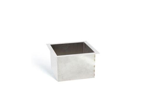 SWK-1060-000 | RVS AFVALKOKER VIERKANT - 150X150MM MET FLENS 15MM