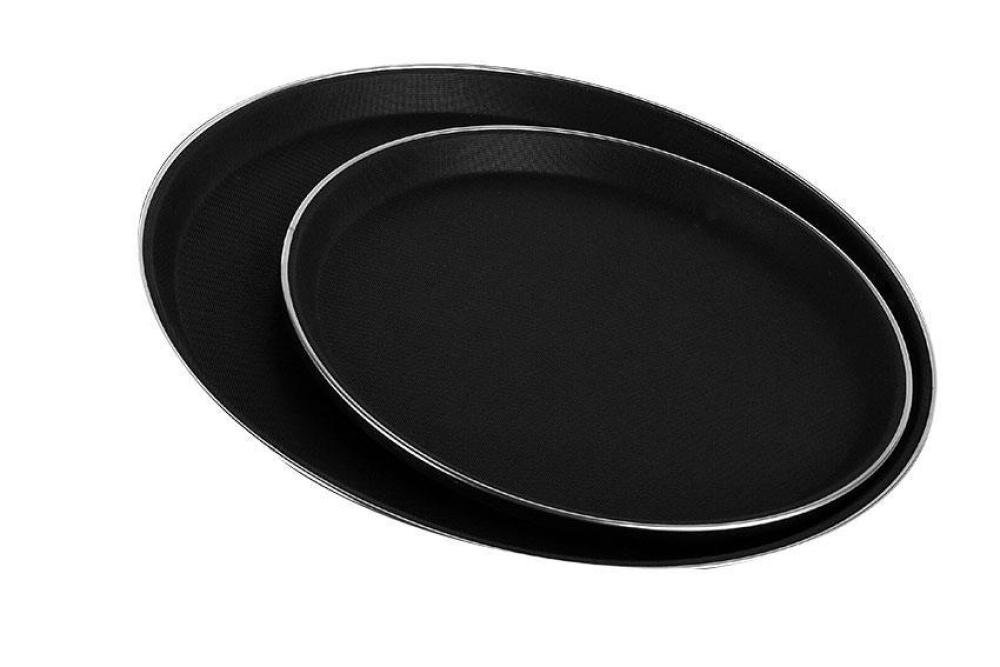 TRL-5410-020 | ROND ANTISLIP DIENBLAD MET INOX RING GLASVEZEL - Ø410MM