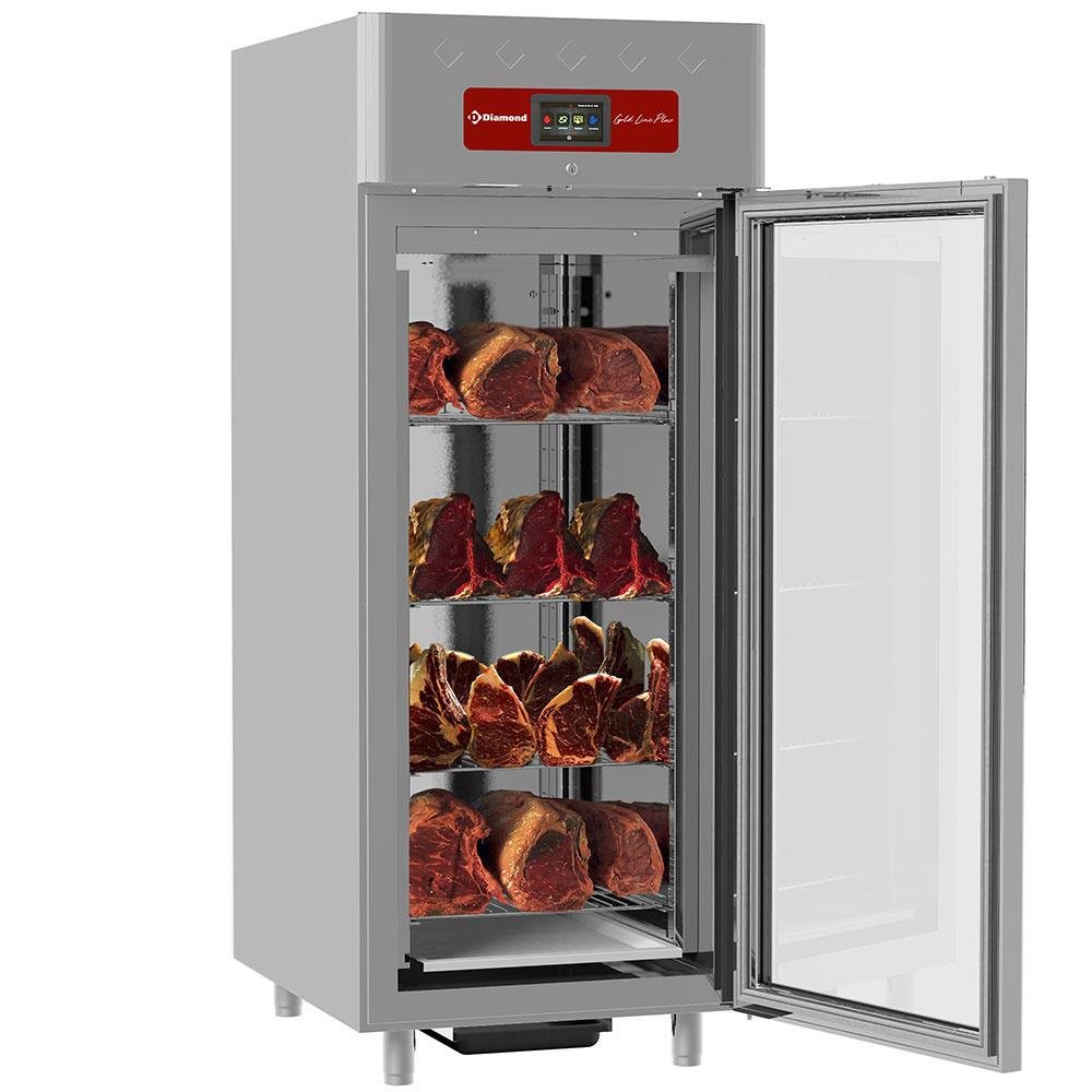 AL4S/FGC | Rijpingskast dry aging voor vlees 850 liter geventileerd, 1 glazen deur 20x GN 2/1