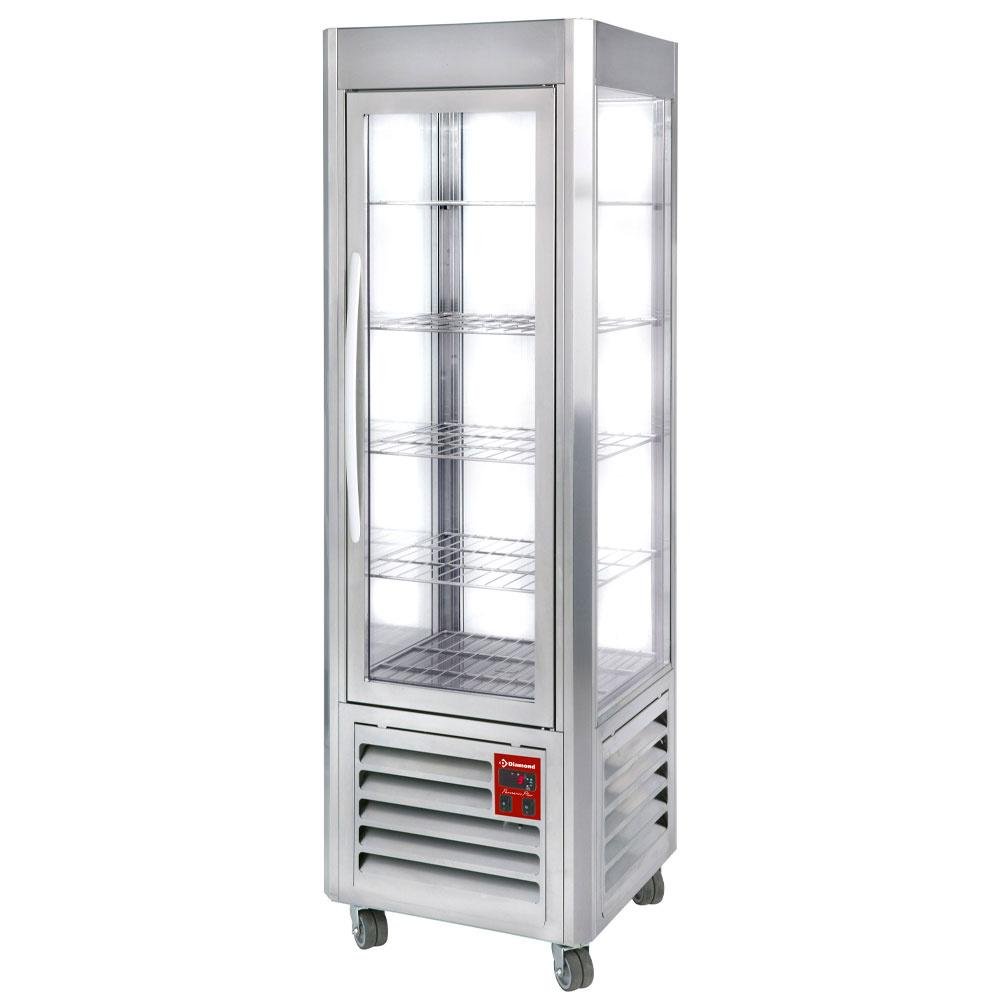 SNE/GN-A5-R2 | Vitrine panoramique, 5 grilles, 360 LT, Inox.