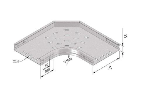CSS-8301-000 | CHEMIN DE CÂBLES COUDE 60X150MM - 90° SENDZIMIR