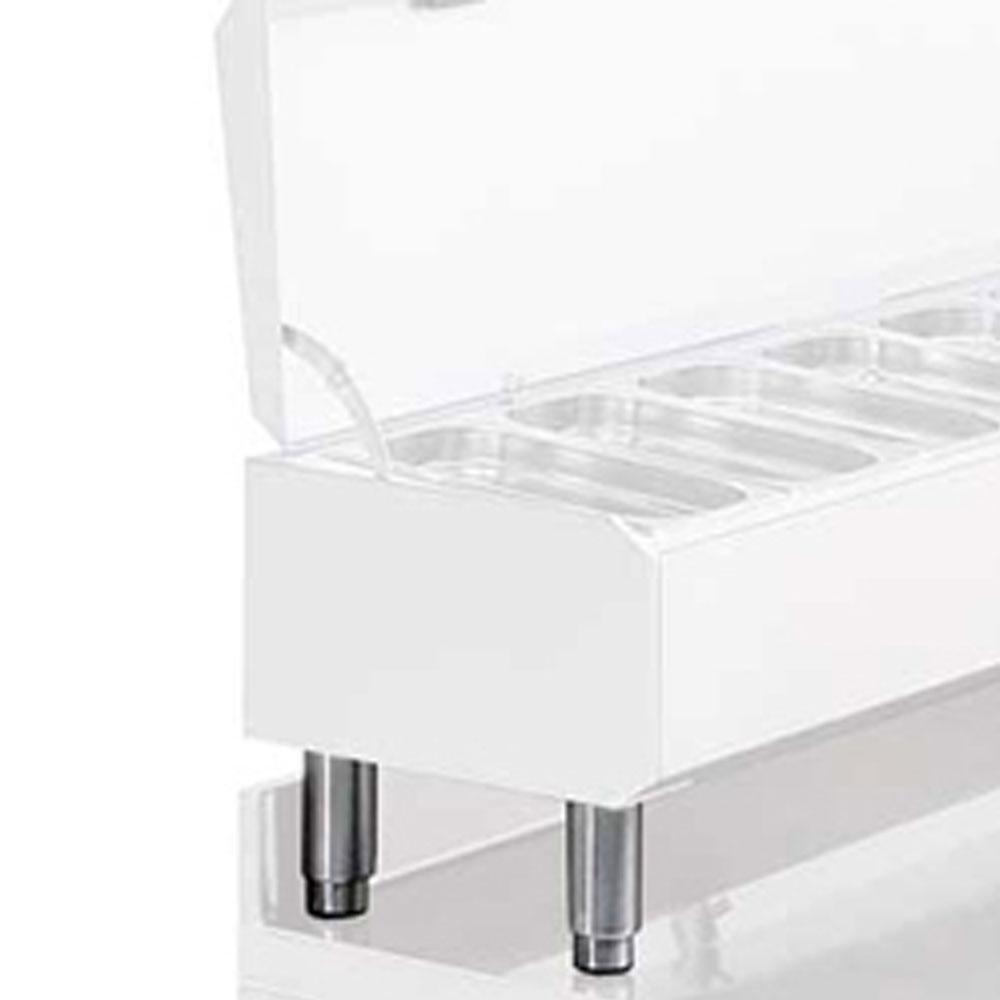 P/ST1-3 | Kit de 4 pieds en inox pour structures GN 1/3, réglables