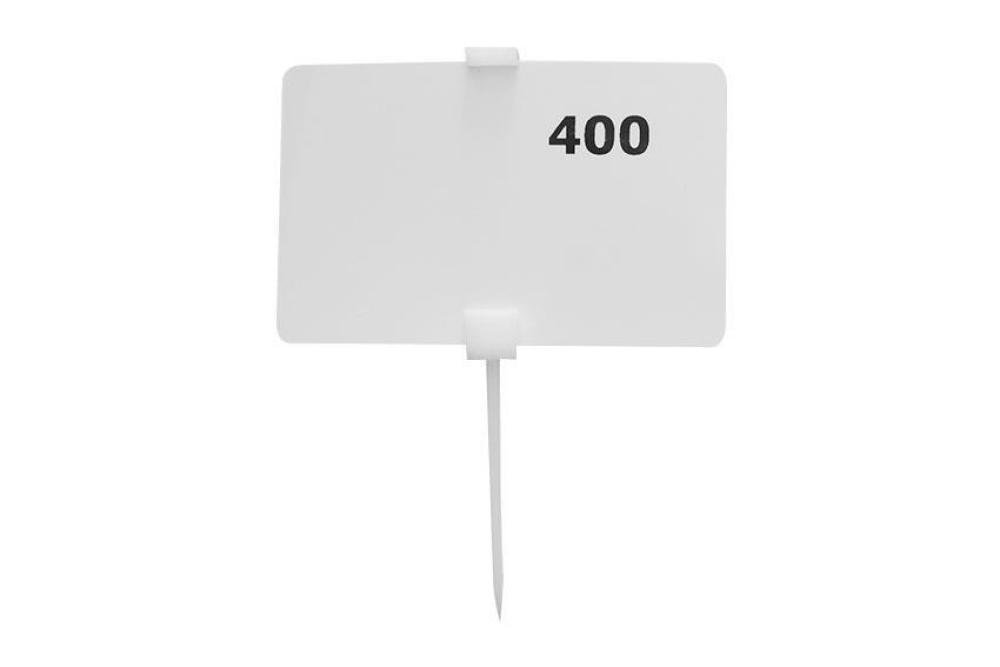 LPA-6950-010 | PIQUE PLASTIQUE POUR ETIQUETTES + PORTE ETIQUETTE 54X86 MM