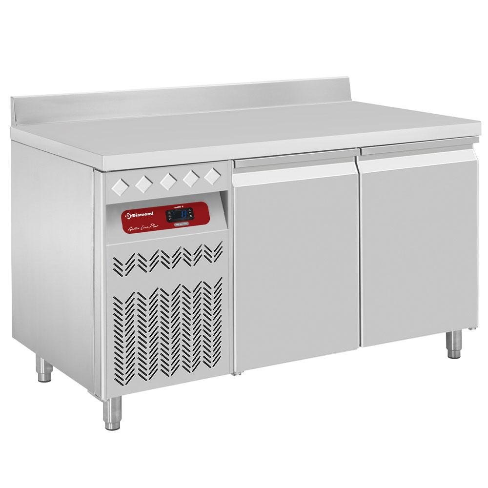 DT131/P9AGX | Geventileerde koeltafel "muraal", 2 deuren GN 1/1, 260 Lit. groep aan linkerkant