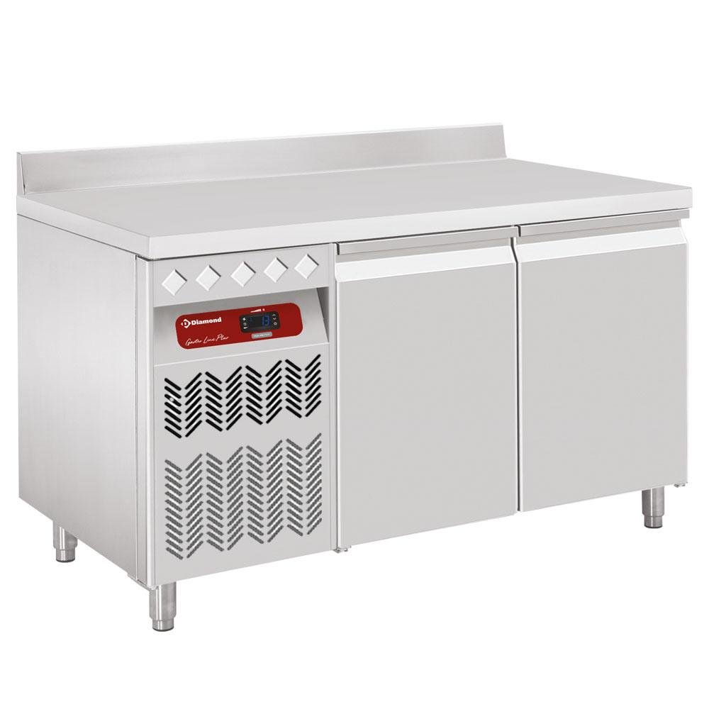 TG2N/HAGX-R2 | Geventileerde koeltafel "muraal", 2 deuren GN 1/1, 260 Lit. groep aan GX