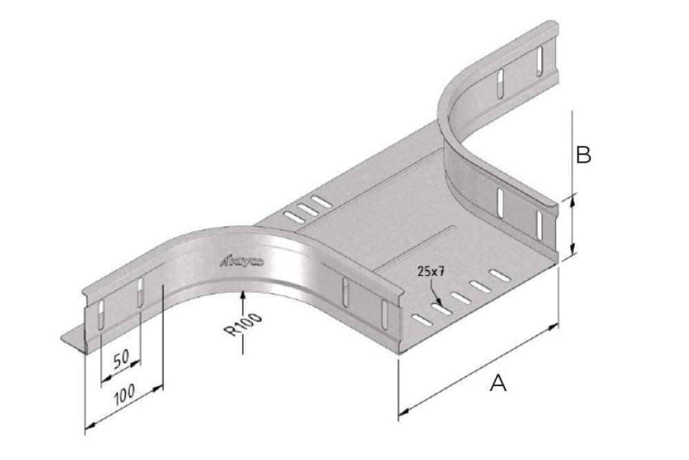 CSS-8601-000 | CHEMIN DE CÂBLES DÉRIVATION 60X150MM SENDZIMIR