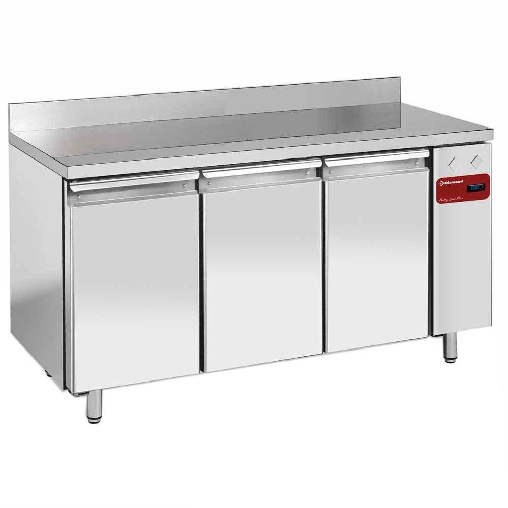 TPS3N/HA | Wand  koeltafel, geventileerd, 3 deuren EN 600x400, 550 liter (zonder groep)