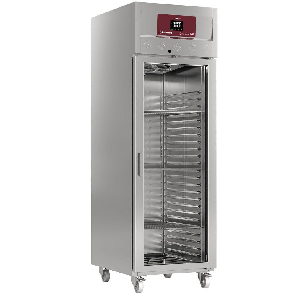 ID70/R6G | Koelkast geventileerd  700 liter, 1 glazen deur (GN 2/1), op wielen