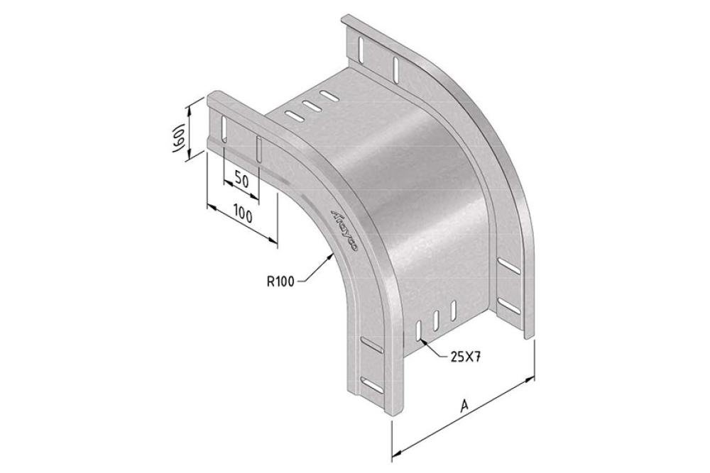 CSS-8404-000 | COUDE EXTÉRIEURE 300MM - 90° SENDZIMIR