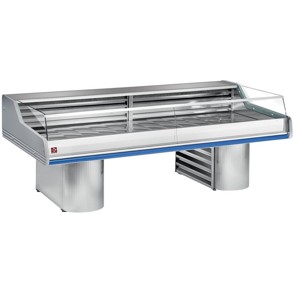 SG30BS/B1-R2 | Gekoelde vitrine toonbank met ruit " Self-Service ", op sokkels