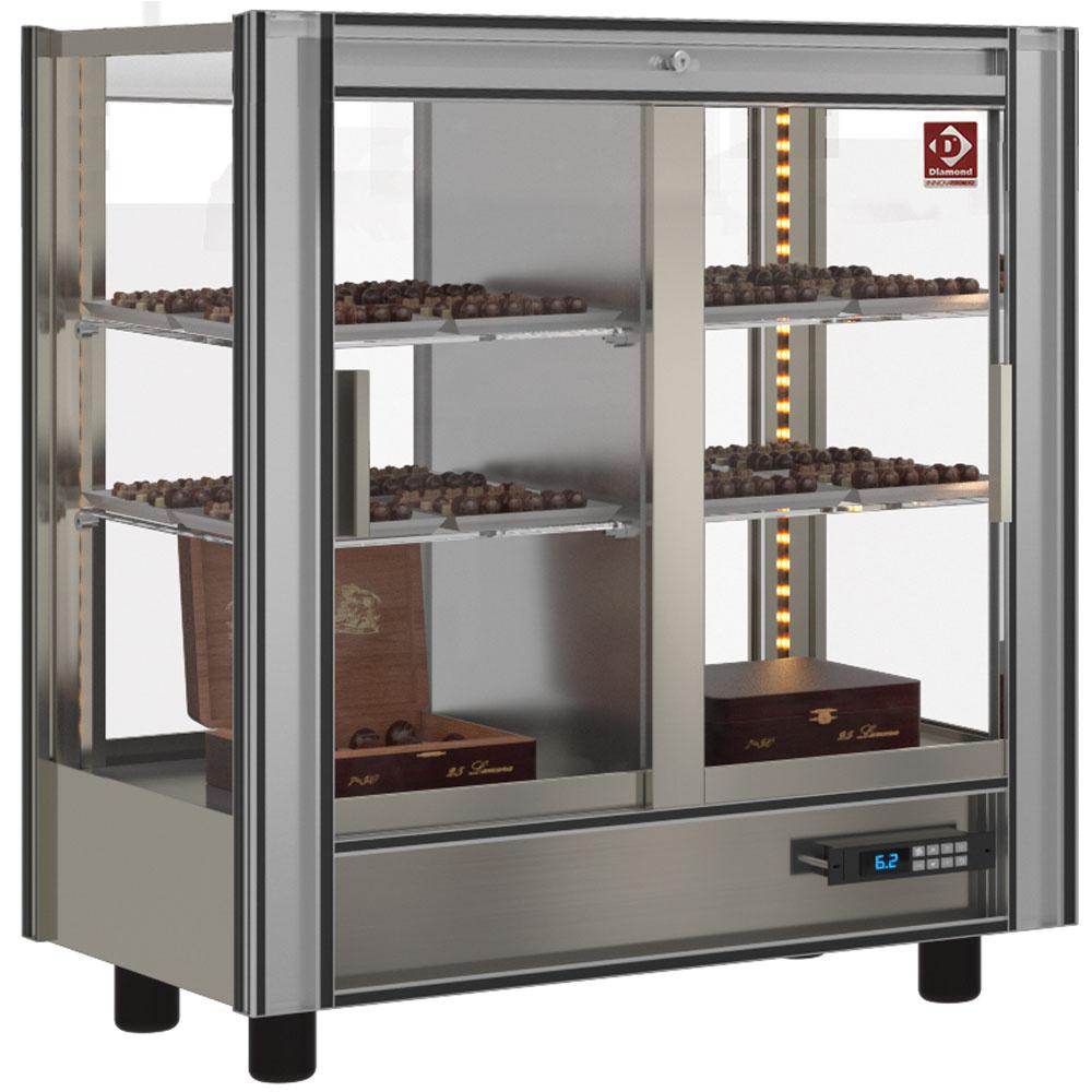 PCC-1/TR-R6 | Gekoelde chocolade vitrine Lt. 216 - Doorgeef - Moduleerbaar