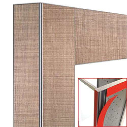 DE21-TK | Deco vitrine 216Lt. Teak - magnetisch