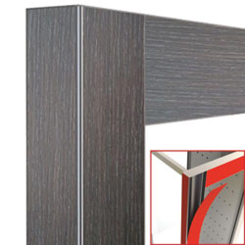 DE21-WL | Deco vitrine 216Lt. Wenge hout loft- magnetisch