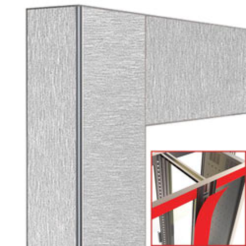 DE53-U-AS | Déco jonction 2x 530 Lt. Acier satiné- magnétique