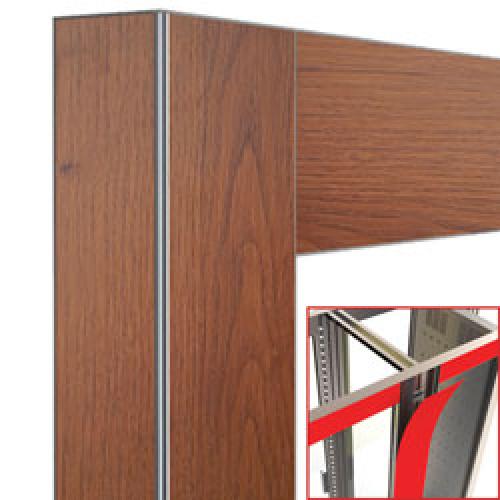 DE53-U-CA | Déco vitrine  2x530 Lt. Chêne - magnétique