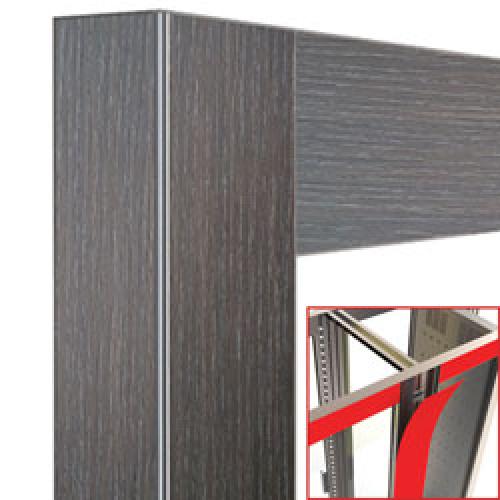 DE53-U-WL | Déco jonction 2x530 Lt. Wengé loft - magnétique