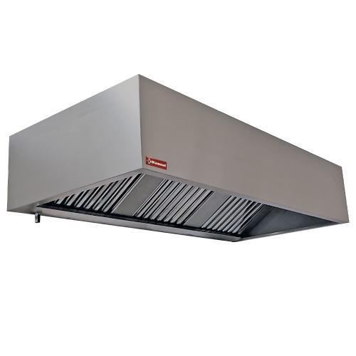 CGL5000/N | Muurdampkap 8 labyrintfiltres 500x500 mm