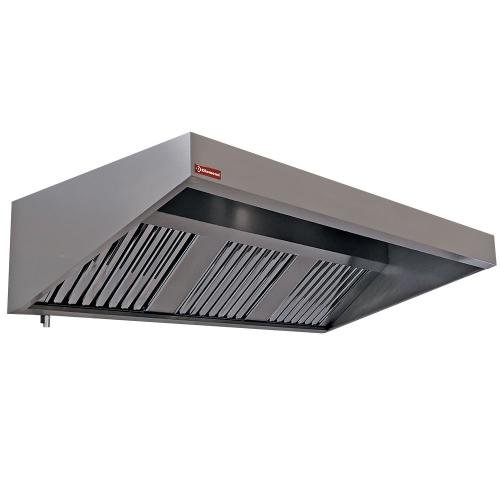 CSL1500/N | Muurdampkap 2 labyrintfiltres 500x500 mm