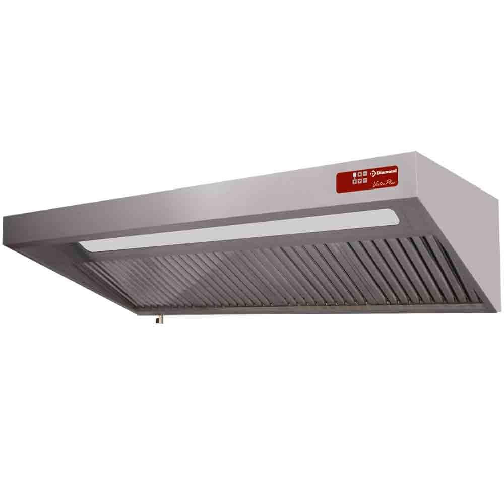CSL1507-VTB | Hotte complète (7/7-1500 M3/h) 120 Pa, éclairage, variateur, 3 filtres