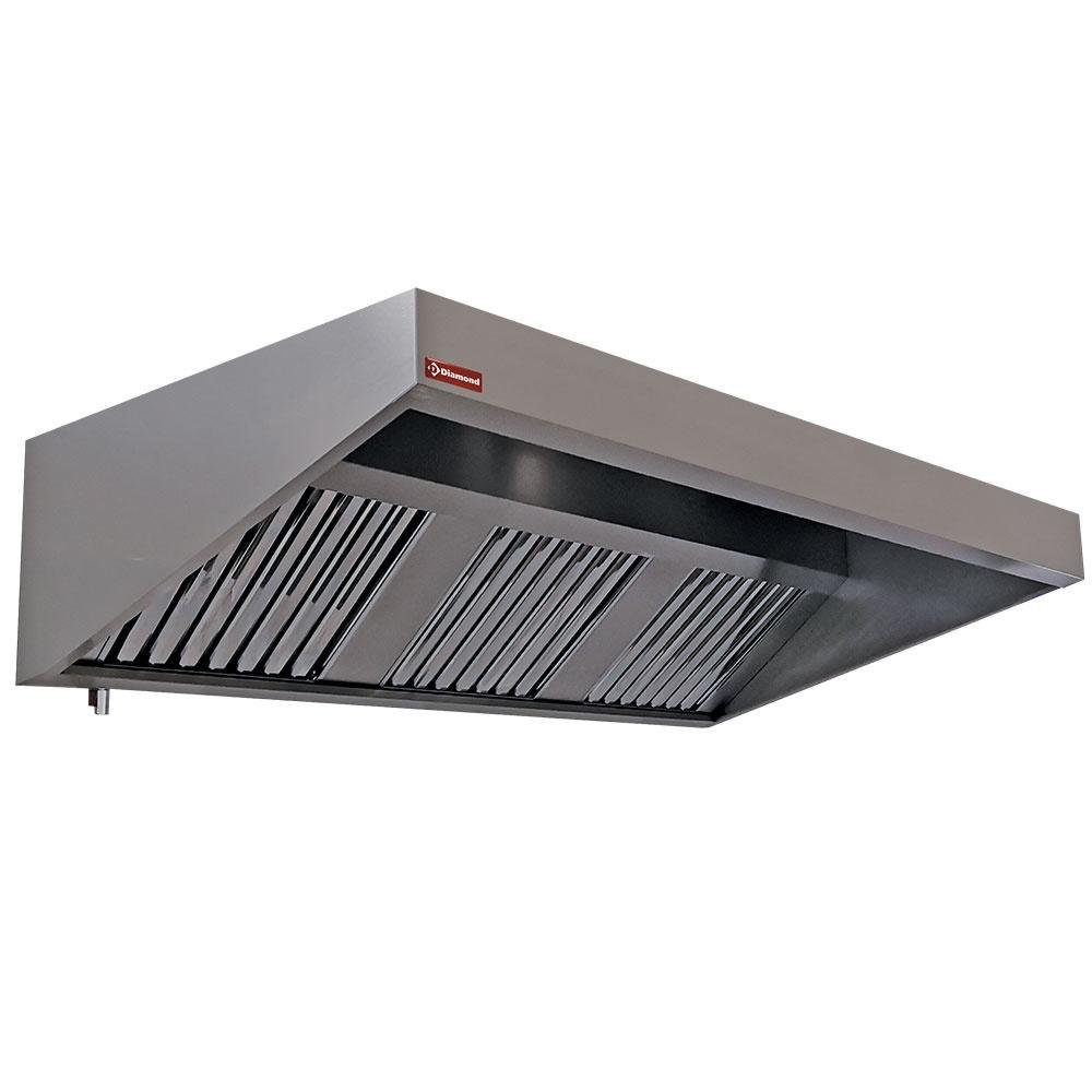 CSL2000/N | Hotte murale 3 filtres labyrinthes 500x500 mm
