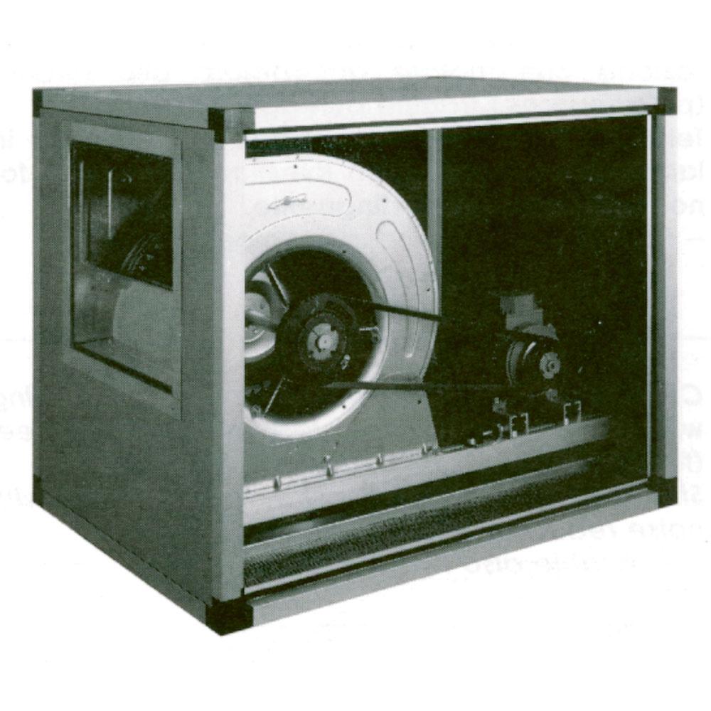 CT12/12222VS | Ventilateur centrifuge avec caisson isolé, transmission à courroie,2 vitesses, 7000 M3/h