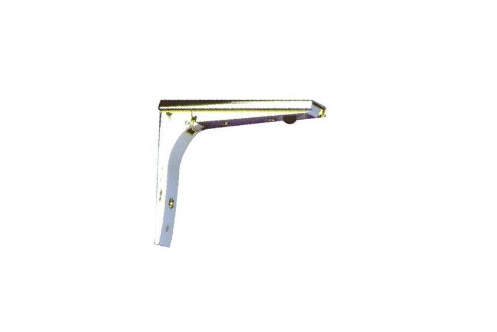 SUP-1101-845 | CONSOLE RABATTABLE & AMOVIBLE ACIER CHROME/PLAQUETTE ZINGUE/LA PIECE