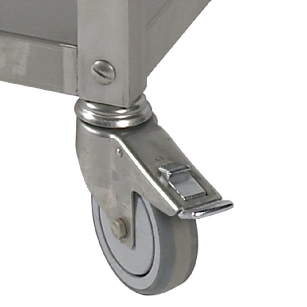 RS10-X6 | Kit de 6 roues inox Ø 100 (3 avec freins)