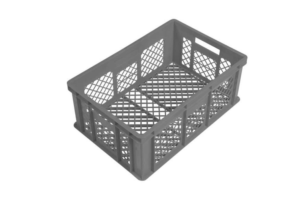 GBP-6242-050 | BROODKRAT EURO 600X400X240MM - 46L BODEM & ZIJWANDEN GEPERFOREERD