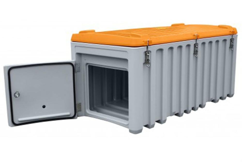 CEM-1005-000 | CEMBOX 750 L AVEC PORTE- GRIS/ORANGE