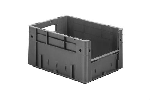 SCC-4211-050 | EURONORM PICKINGBAK - FRONT. OPENING 18L 400X300X210MM - BODEM/ZIJWANDEN GESLOTEN