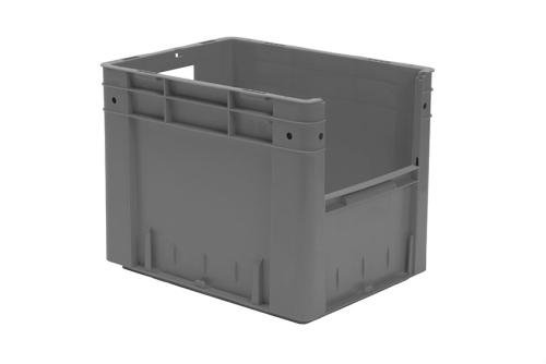 SCC-4321-050 | EURONORM PICKINGBAK - FRONT. OPENING 29L 400X300X320MM - BODEM/ZIJWANDEN GESLOTEN