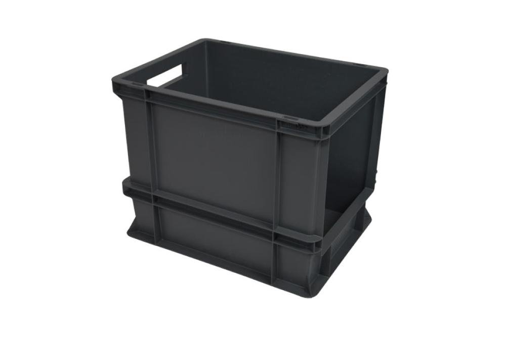 SRC-4321-020 | EURONORM MAGAZIJNBAK - FRONTALE OPENING 400X300X320MM - VERSTERKTE BODEM - REG