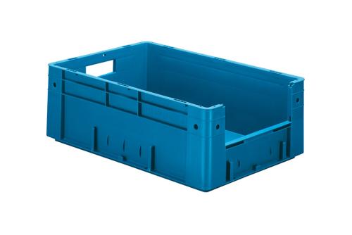 SCC-6211-060 | EURONORM PICKINGBAK - FRONT. OPENING 39L 600X400X210MM - BODEM/ZIJWANDEN GESLOTEN