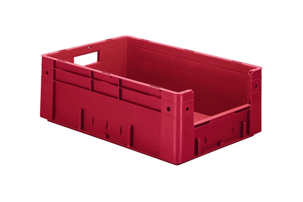 SCC-6211-070 | EURONORM PICKINGBAK - FRONT. OPENING 39L 600X400X210MM - BODEM/ZIJWANDEN GESLOTEN