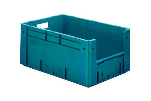 SCC-6271-060 | EURONORM PICKINGBAK - FRONT. OPENING 51L 600X400X270MM - BODEM/ZIJWANDEN GESLOTEN