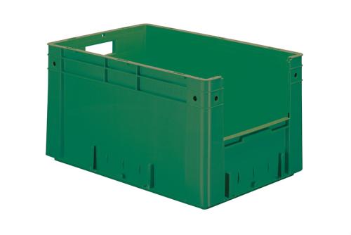 SCC-6321-040 | EURONORM PICKINGBAK - FRONT. OPENING 61L 600X400X320MM - BODEM/ZIJWANDEN GESLOTEN