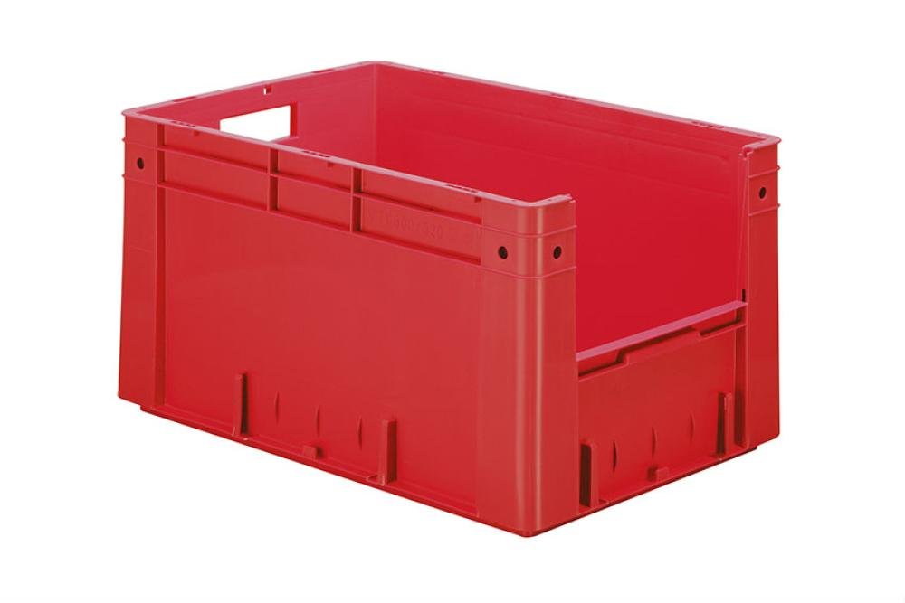 SCC-6321-070 | EURONORM PICKINGBAK - FRONT. OPENING 61L 600X400X320MM - BODEM/ZIJWANDEN GESLOTEN