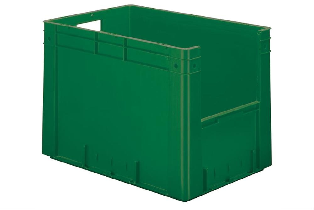 SCC-6421-040 | EURONORM PICKINGBAK - FRONT. OPENING 81L 600X400X420MM - BODEM/ZIJWANDEN GESLOTEN