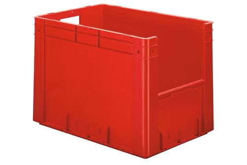 SCC-6421-070 | EURONORM PICKINGBAK - FRONT. OPENING 81L 600X400X420MM - BODEM/ZIJWANDEN GESLOTEN