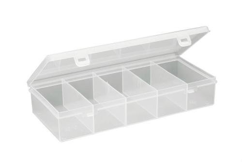 STR-5002-990 | BOITE DE RANGEMENT A COMPART. FIXES (5) 125X270X50 MM - SERIE 5000