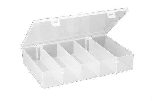 STR-5004-990 | BOITE DE RANGEMENT A COMPART. FIXES (5) 188X268X50 MM - SERIE 5000