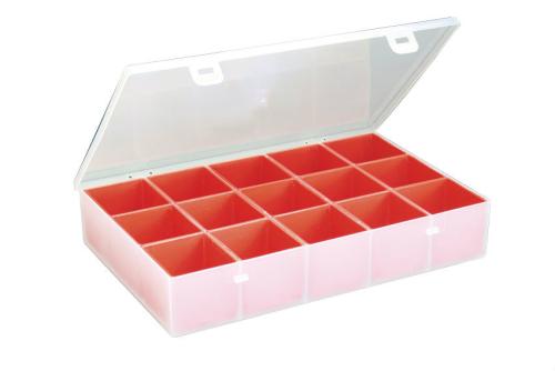 STR-5005-990 | BOITE DE RANGEMENT AVEC 15 GODETS AMOV. 188X268X50 MM - SERIE 5000
