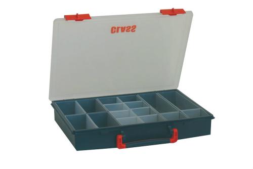 STR-5012-060 | BOITE DE RANGEMENT AVEC 16 GODETS AMOV. 260X325X55 MM - SERIE 5000